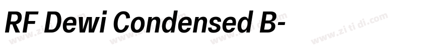 RF Dewi Condensed B字体转换